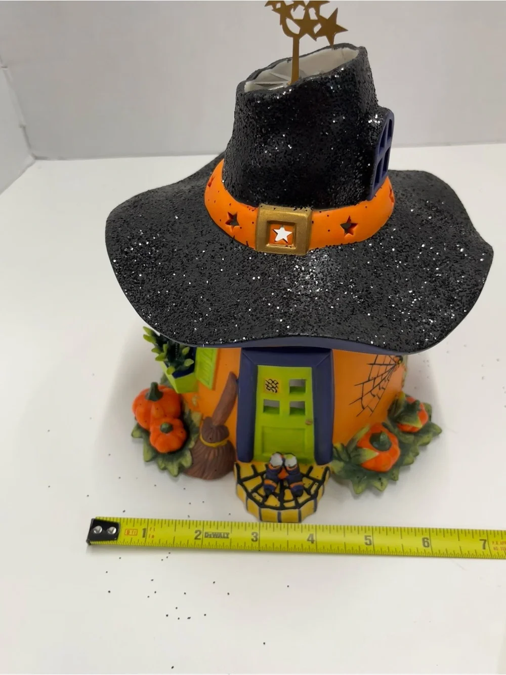 Partylite Pumpkin Witch House Tealight Candle Holder